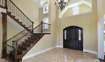 This is a picture of a hallway that Painters and decorators Leicester did recently using Magnloia paint.